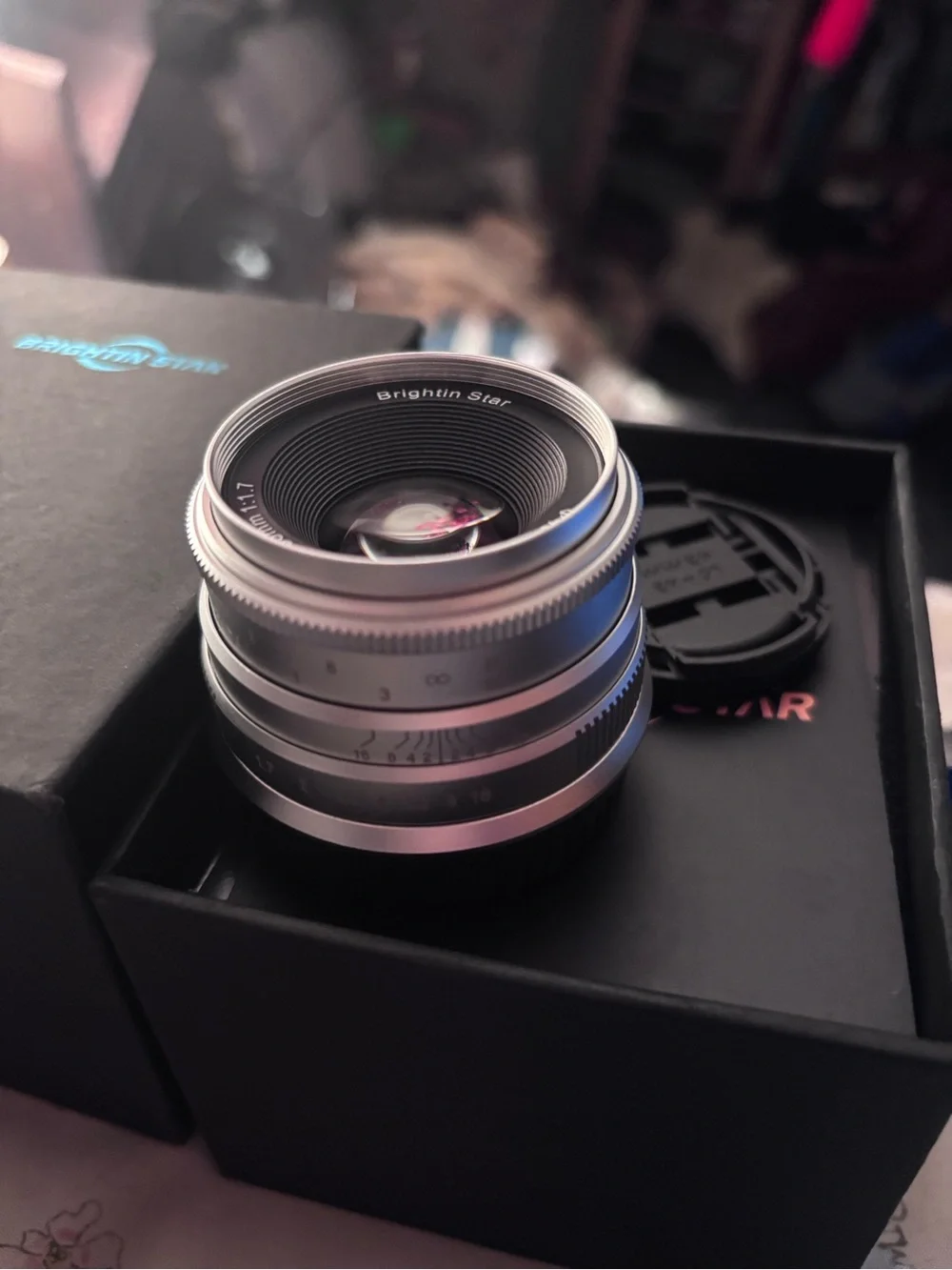 35mm f/1.7 Prime Lens — Silver/Black